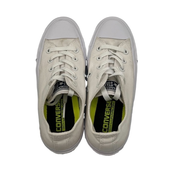 Converse White Chuck Taylor II Lunarlon Sneakers Size 6 Women's (4 Men's) - Picture 5 of 11